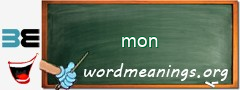 WordMeaning blackboard for mon